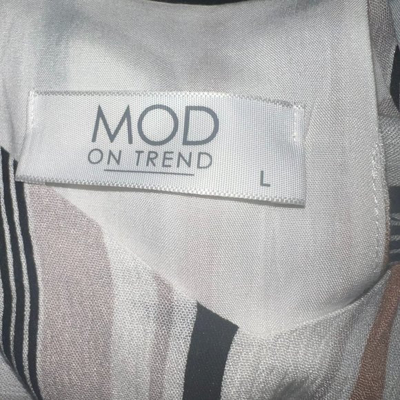 Striped Loose Tank Top - Size Large - Mod On Trend - Picture 3 of 3